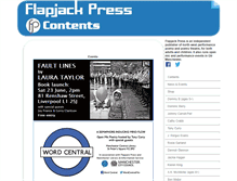 Tablet Screenshot of flapjackpress.co.uk